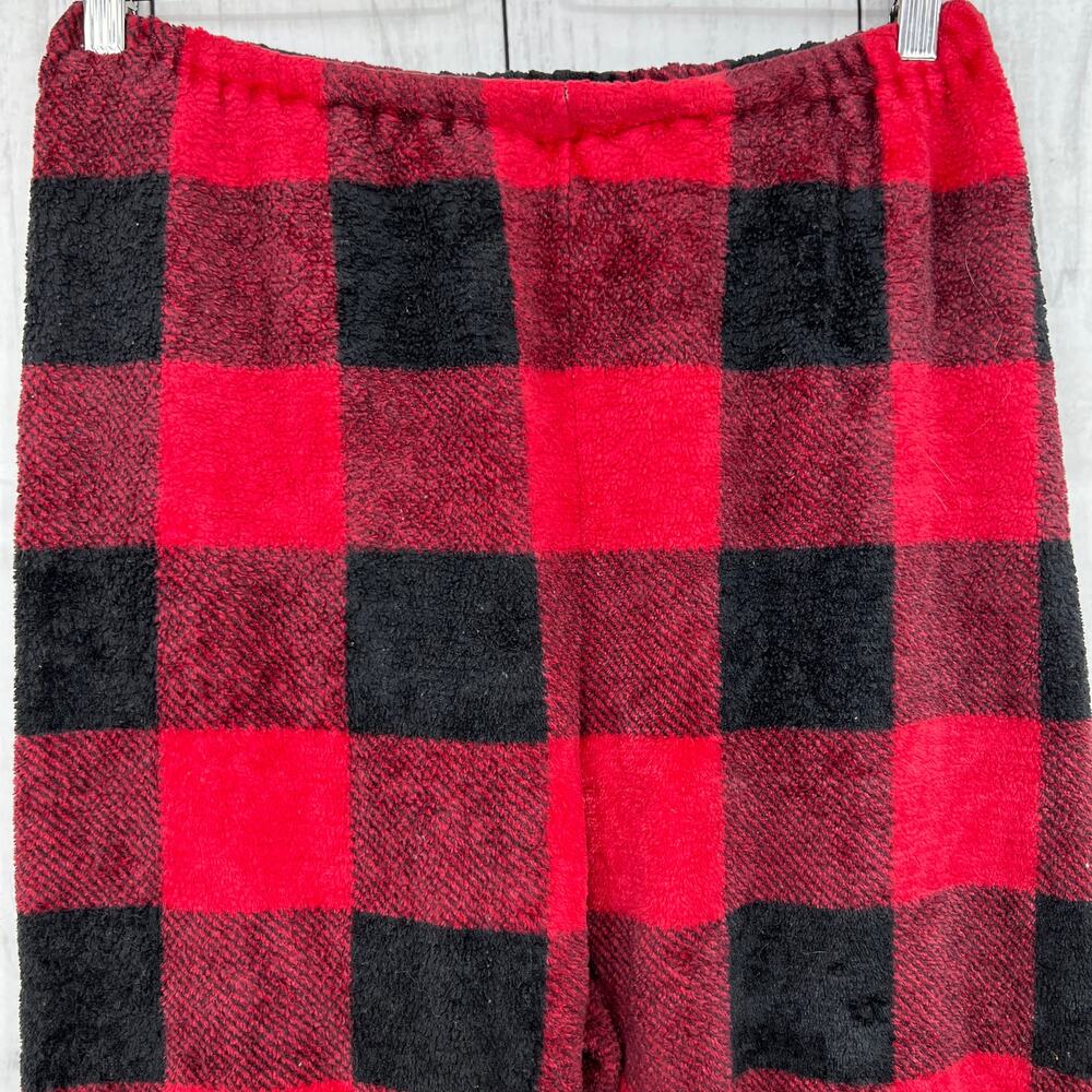 Shein XL Womens Red Plaid Plush Christmas Pajama Set - Picture 7 of 10